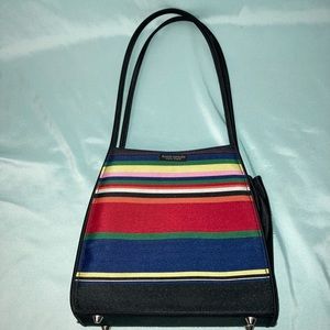 Kate spade rainbow stripe bag